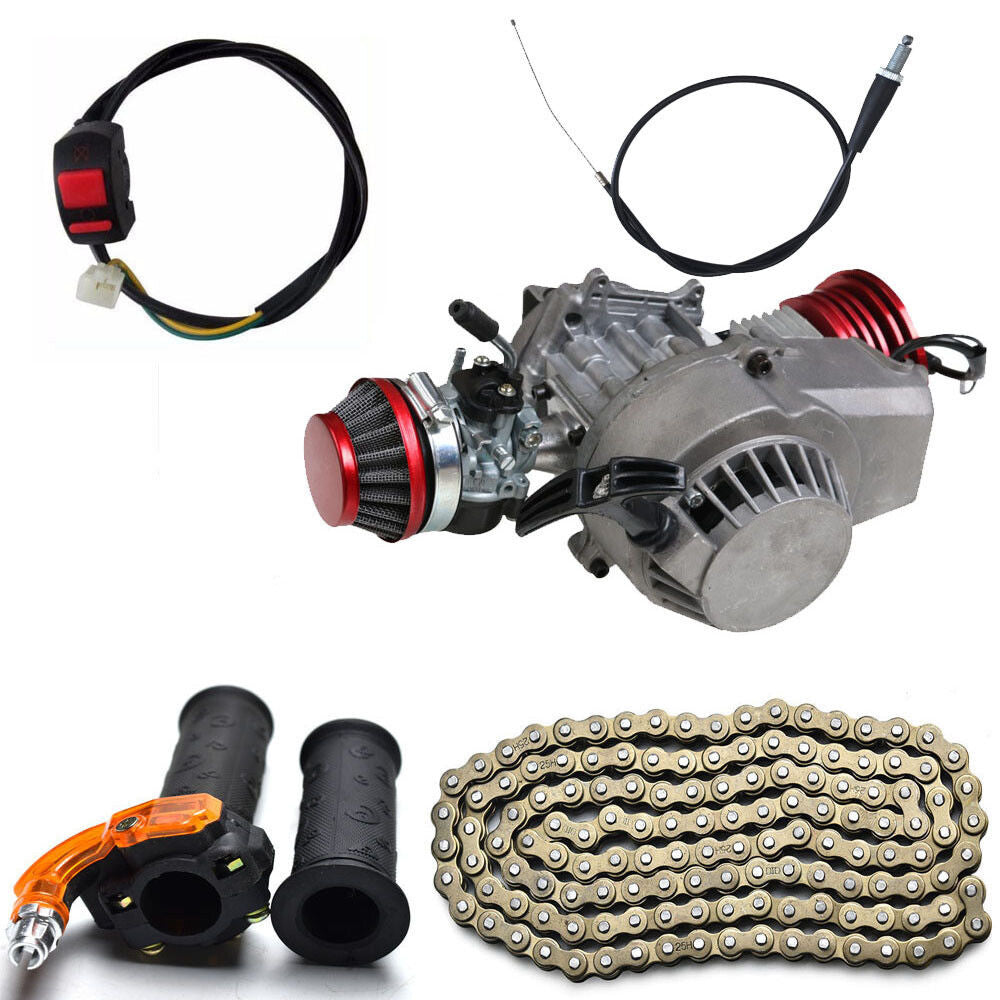 2-stroke pull-start engine motor kit 49cc pocket for mini four-wheeled bicycle off-road scooter all-terrain vehicle