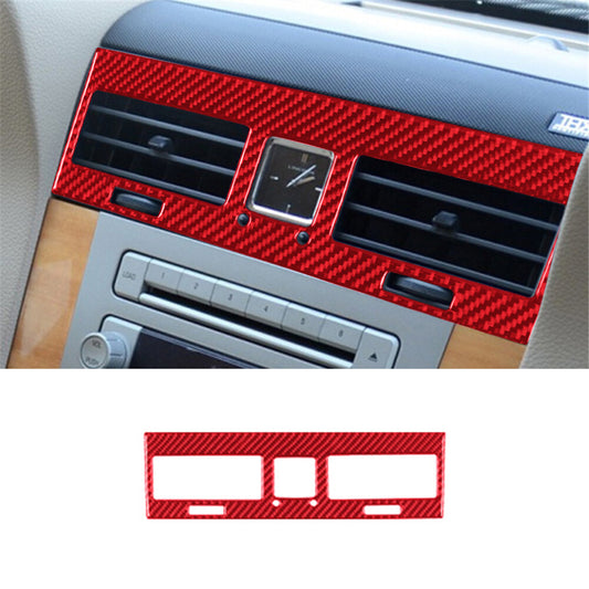 Red Carbon Fiber Center Air Vent Outlet Cover for Lincoln for Navigator 2007-2014
