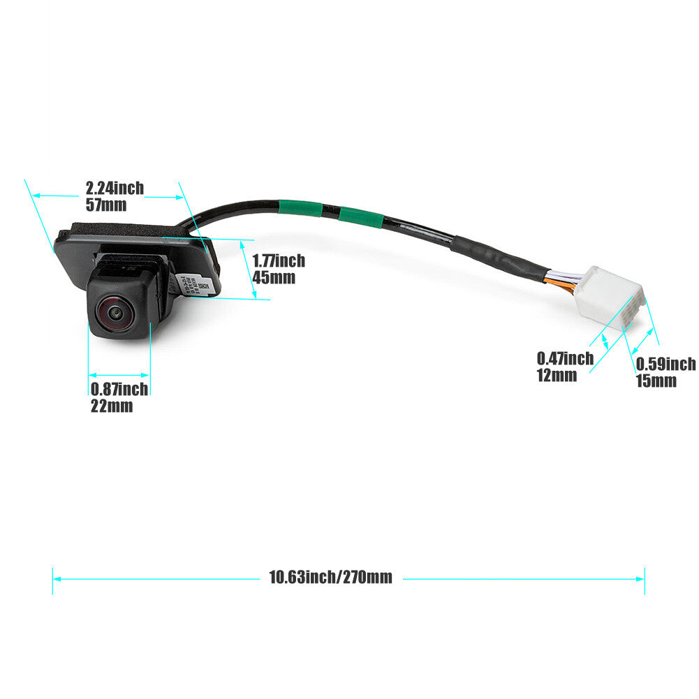 Rear View Reverse Back Up Parking Camera For 2014-2017 for Honda Accord 2.4L 3.5L