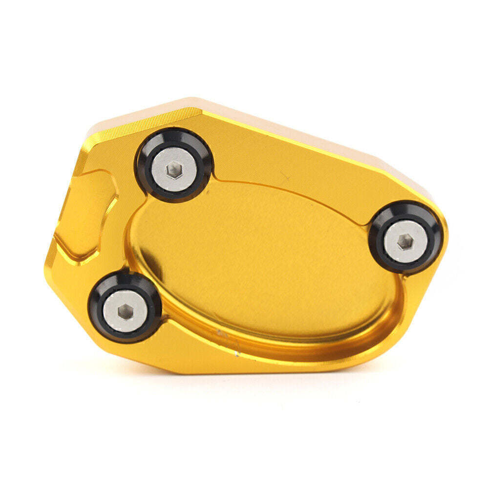 Kickstand Side Stand Plate Extension Pad Fit for Kawasaki ZX10R 2008 - 14 ZX6R GOLD