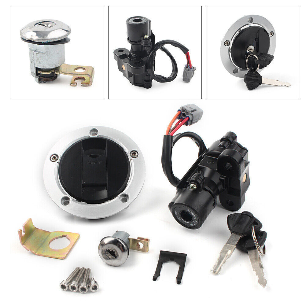 Ignition Switch Fuel Gas Tank Cover Lock w/Key for 04-15 for Suzuki GSXR600 750 1000
