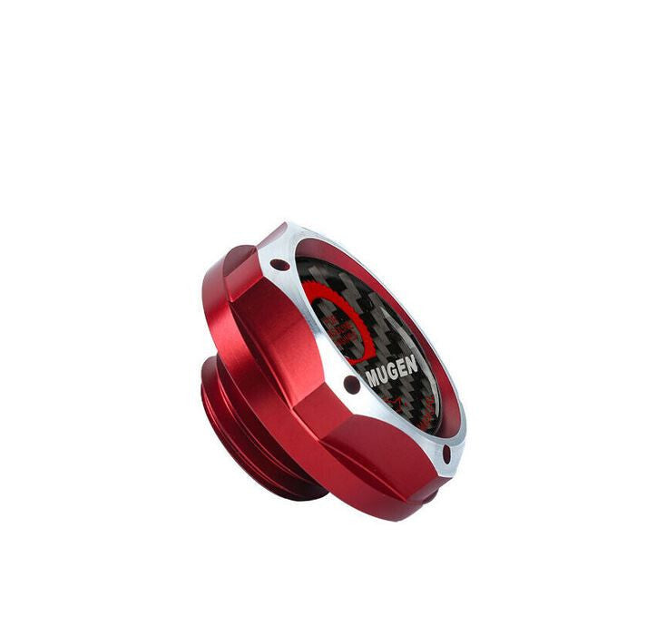 Red carbon oil filler cap for JDM Mugen engines, suitable for Honda for Civic and for Acura .