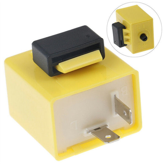 12V 2-pin adjustable frequency LED flash relay turn signal flashing Indica