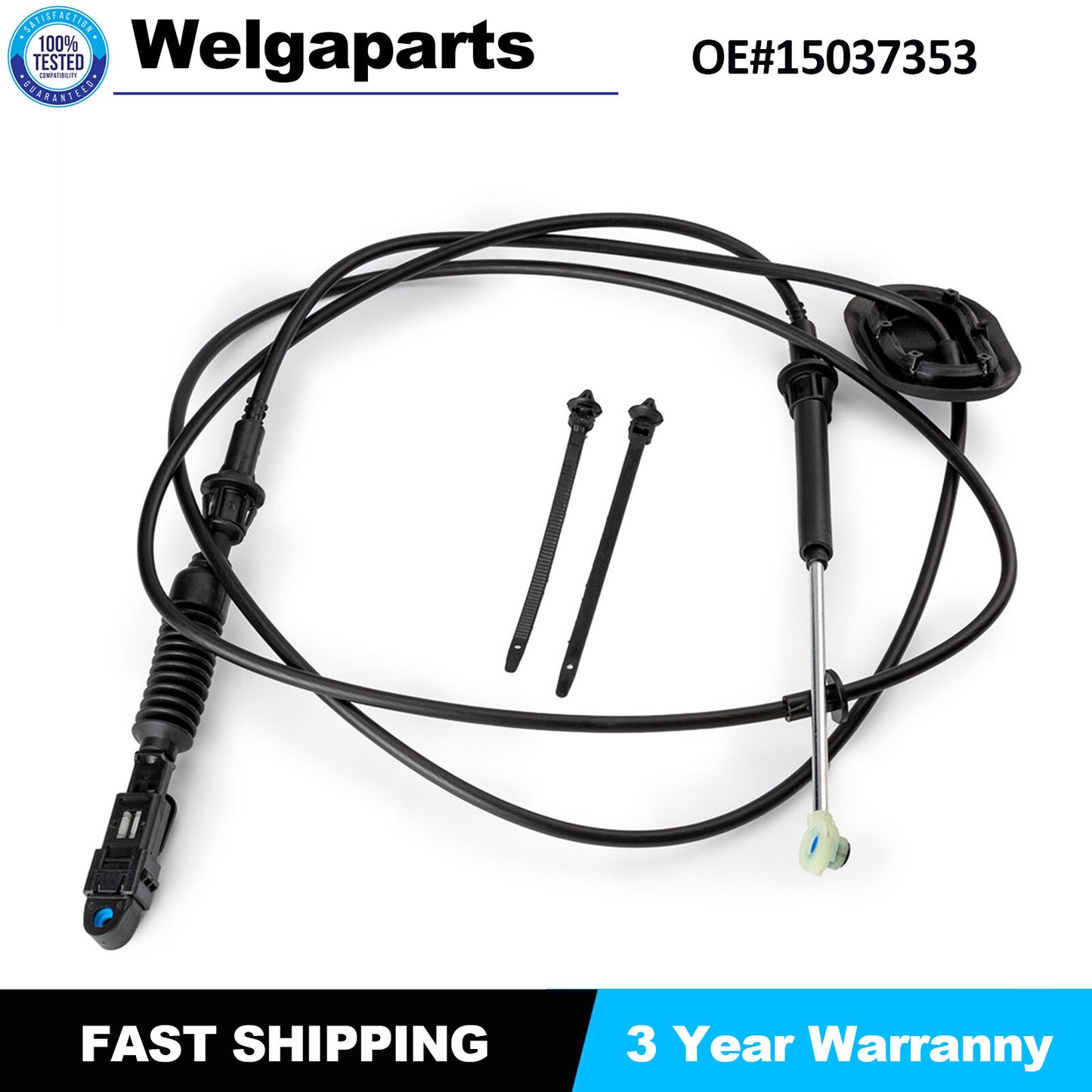 1X Automatic Transmission Shifter Cable 15037353 for Chevrolet for GMC K2500 for Yukon
