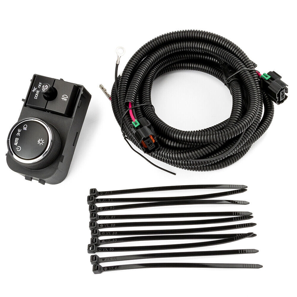 Fit For 07-14 for Chevy Silverado 07-13 for GMC for Sierra Fog Light Wiring Harness Switch