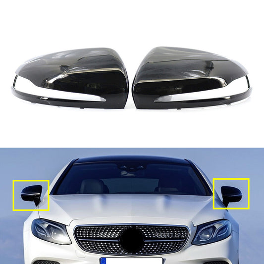 R¨¹ckspiegelgeh?use f¨¹r for Mercedes-Benz CES CLS GLC Klasse Gloss Black 2pcs