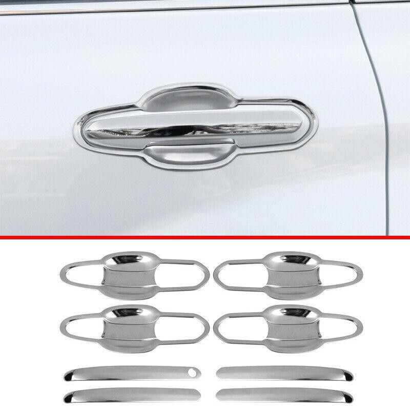 Chrome Titanium Exterior Side Door Bowl Cover Trim for Toyota Highlander 20-2023