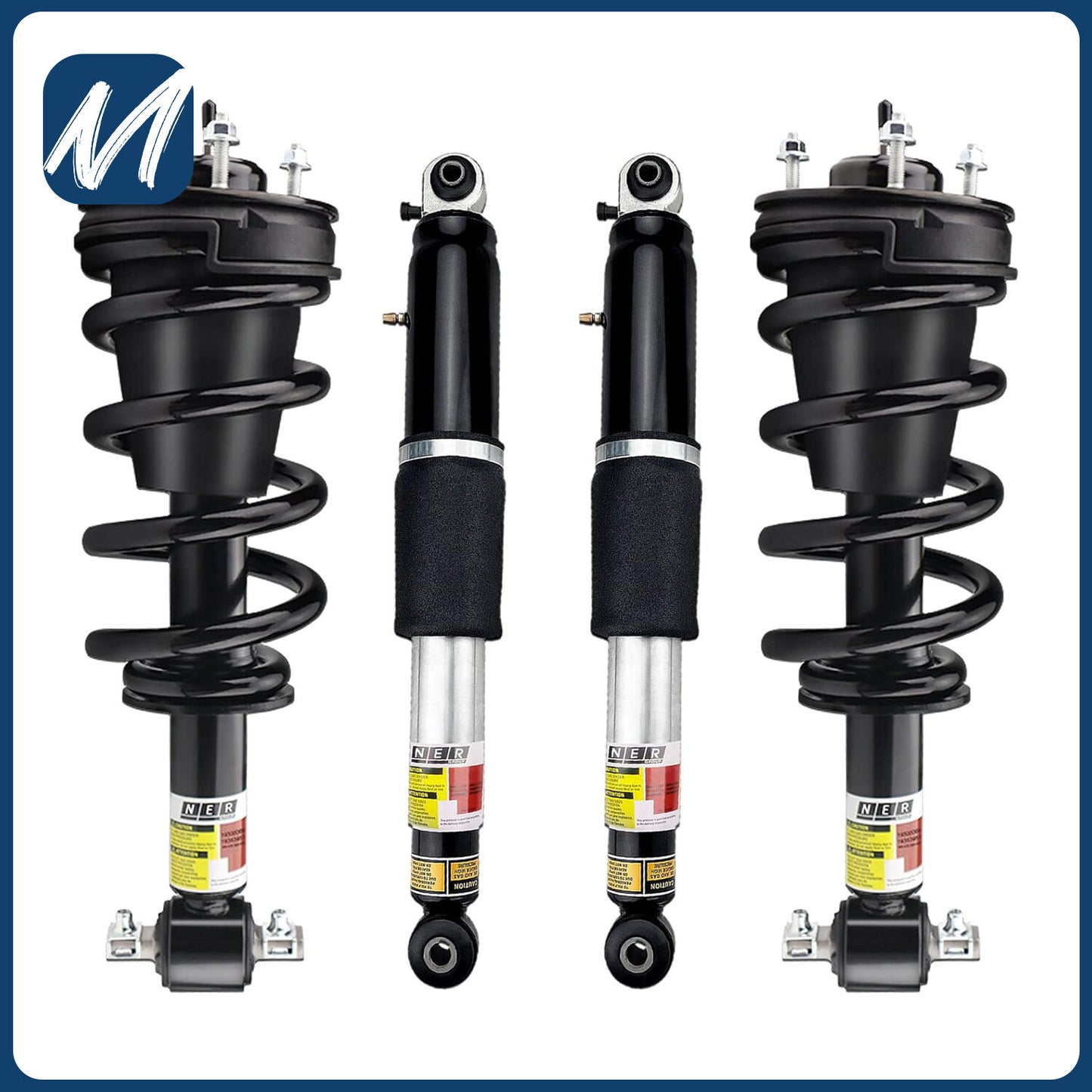 Two rear LH&RH Assys shock absorber struts suitable for Lincoln MKZ Gas Electric EV 2013 - 2020