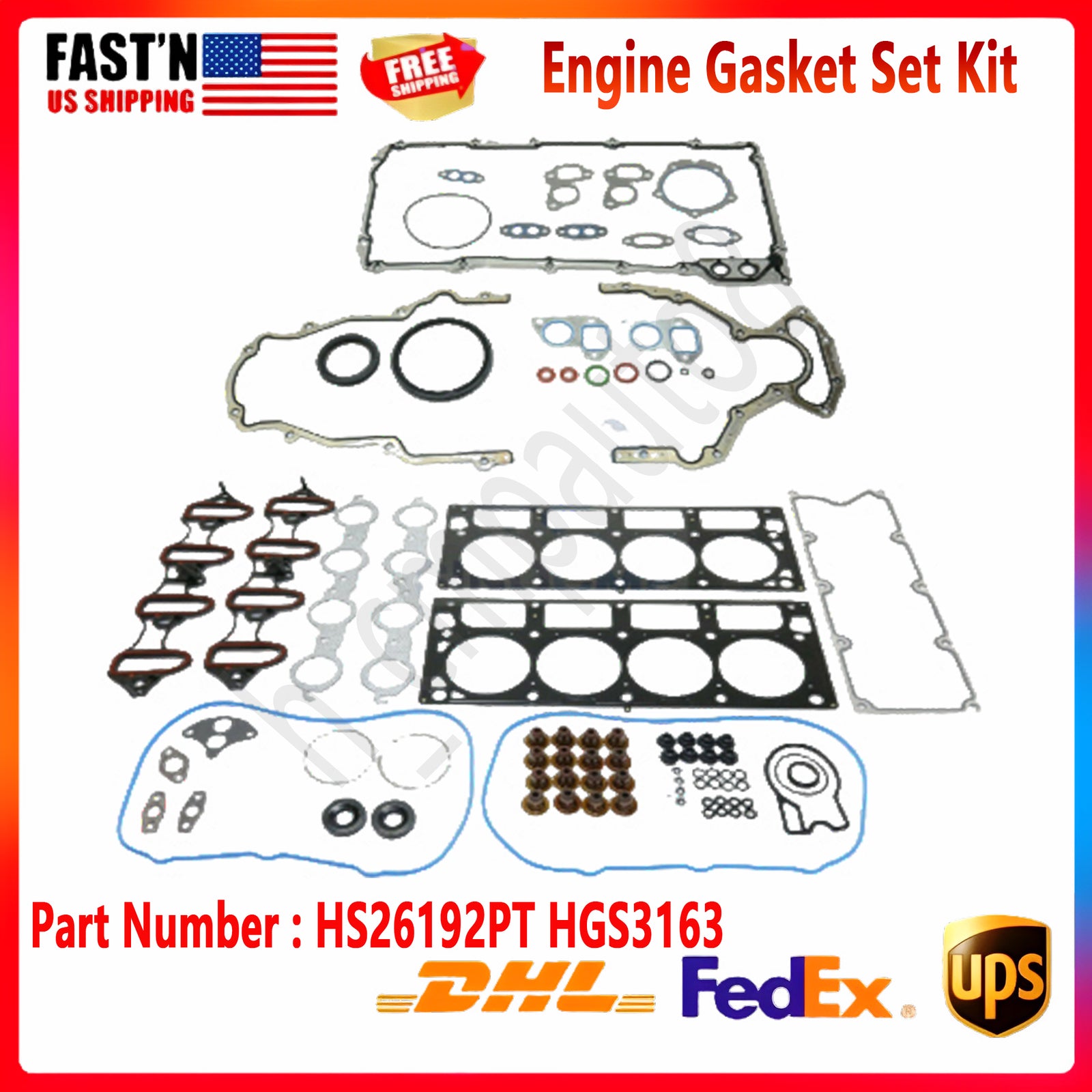 HS26192PT Engine Gasket Kit Fit for Chevrolet Silverado 1500 Express for Escalade for Sierra