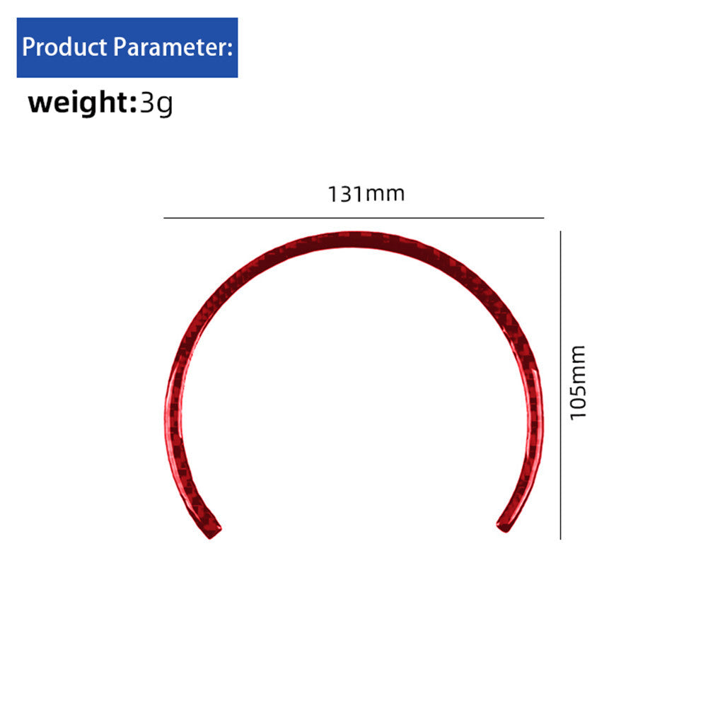 Red Carbon Fiber Rear Water Cup Holder Trim for Mini R56 R55 R57 07-10