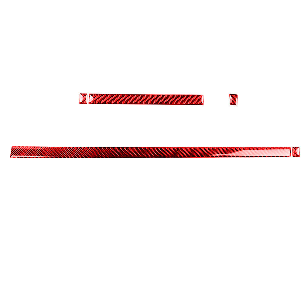 5X Red Carbon Fiber Interior Dashboard Cover Trim for Mazda MX-5 Miata 2009-2015
