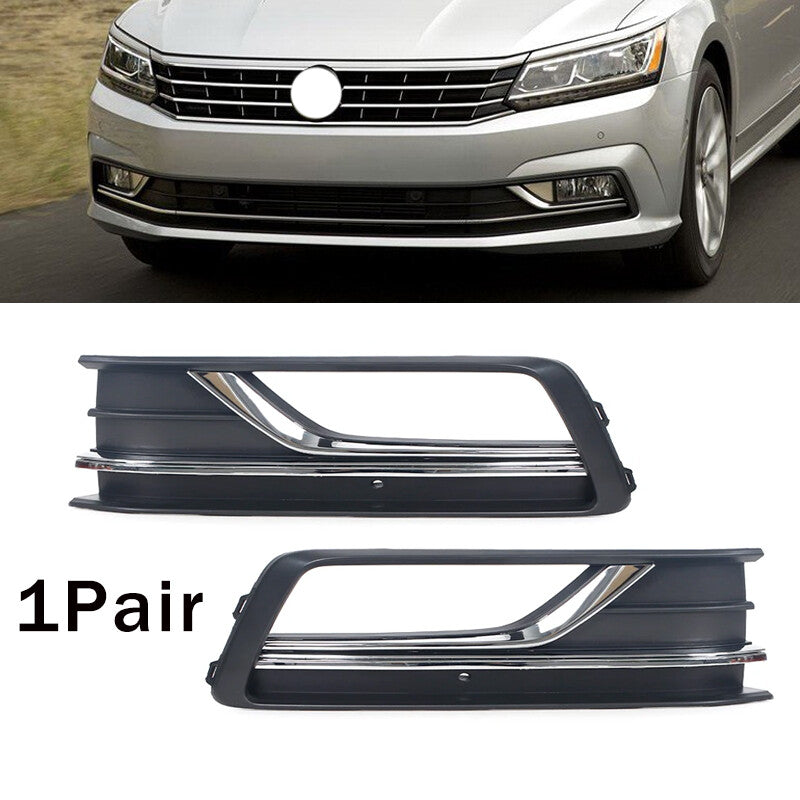 1 Pair Fog Light Trim for Volkswagen for Passat 2016-2018 56D853665C 56D853666C