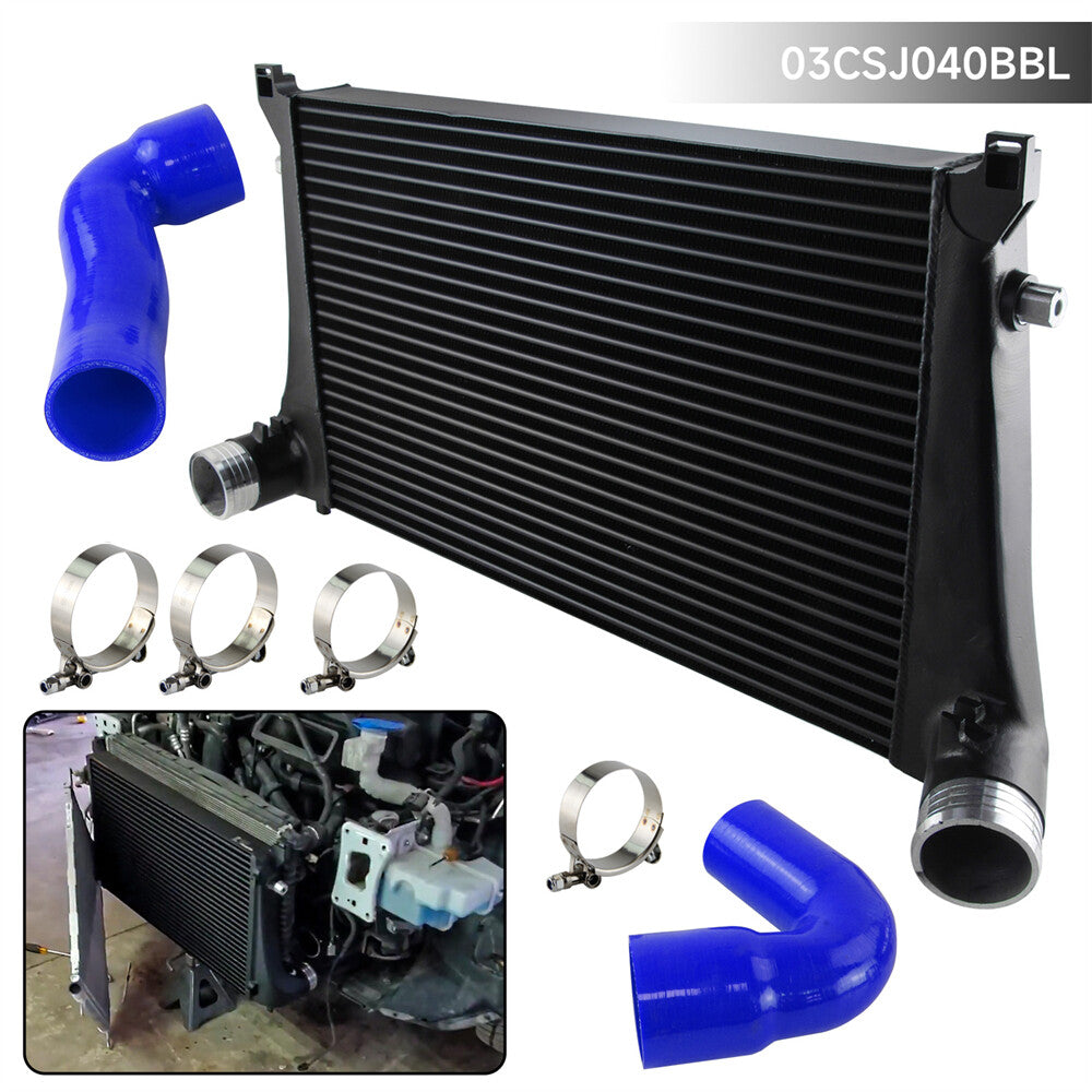 70MM Intercooler Kit for VW GTI MK7 for Golf R for Audi A3/S3 for Skoda 1.8T 2.0T TSI Blue