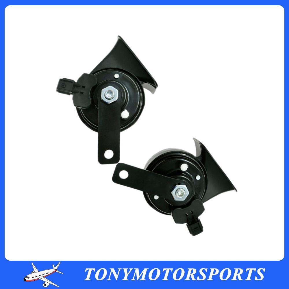 1 Pair Car Right+Left Side Horn Low Fits for Honda for Accord 2018 2019-2021 Black