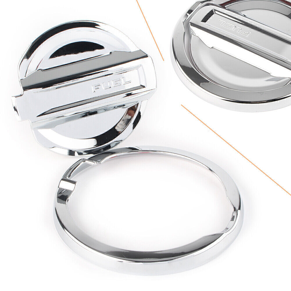 Chrome Fuel Filler Cover Oil Cap Gas Tank Lid Trim Fit for Jeep for Wrangler JL 2018