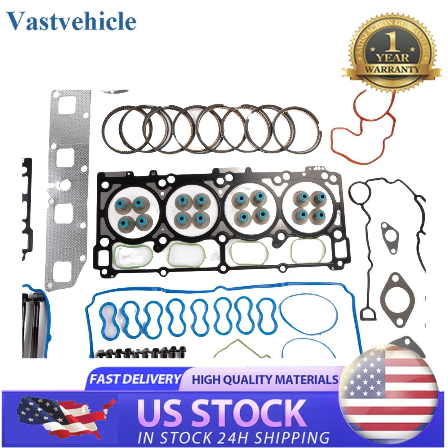 Engine Pistons  Full Gasket Set for Chrysler for Dodge for Jeep 5.7L 2005-2006