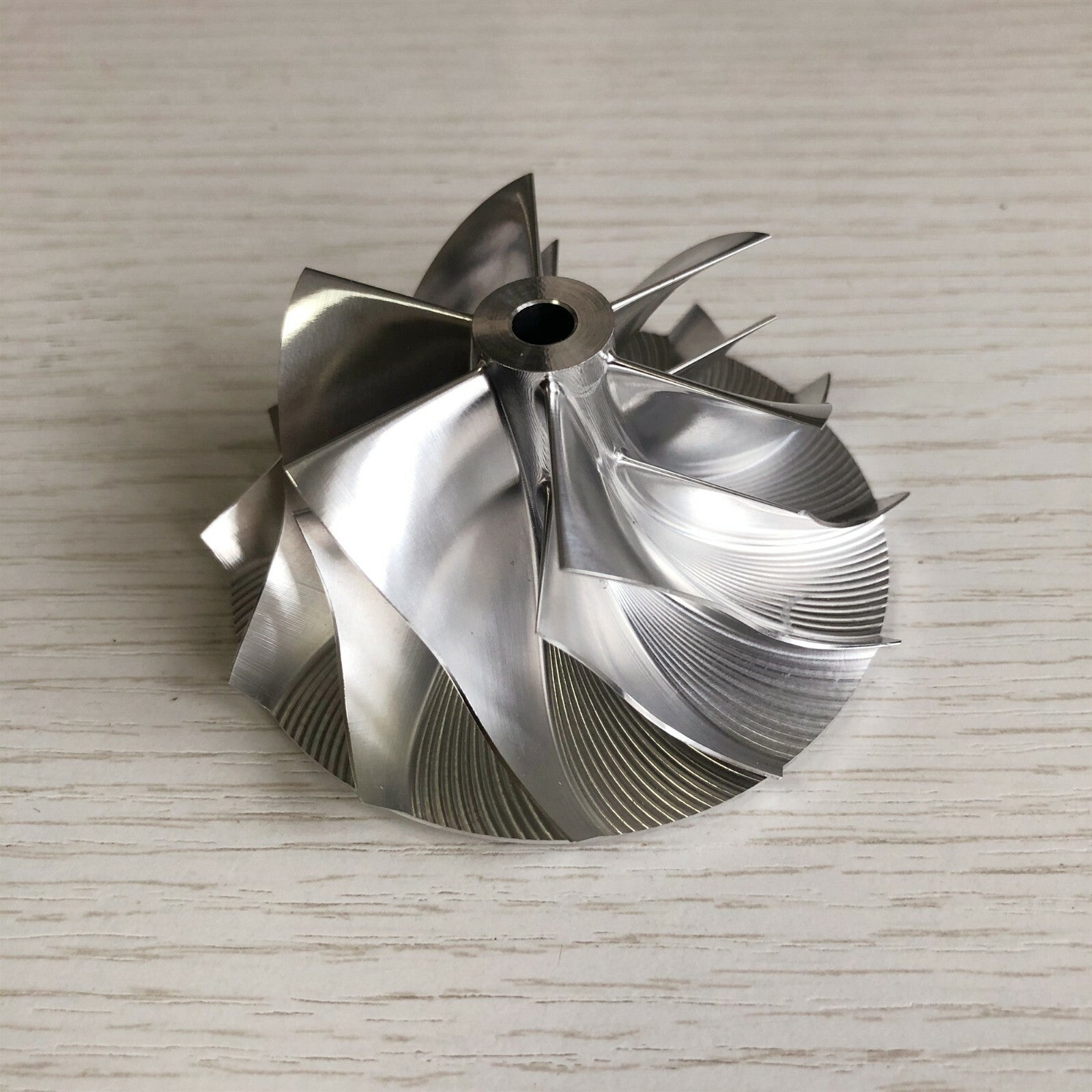 CT26 53.11/70.98 mm 6+6 high-performance blade billet compressor wheel