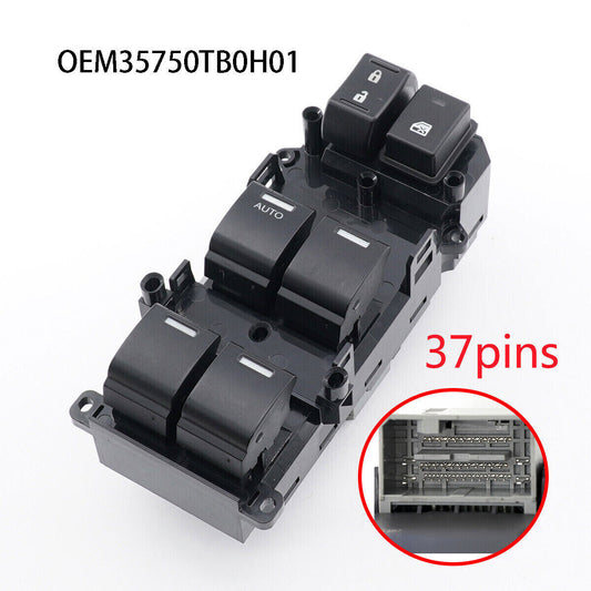 for Honda Accord 2008 2009 2010-2012 Electric Power Window Switch New Front Left