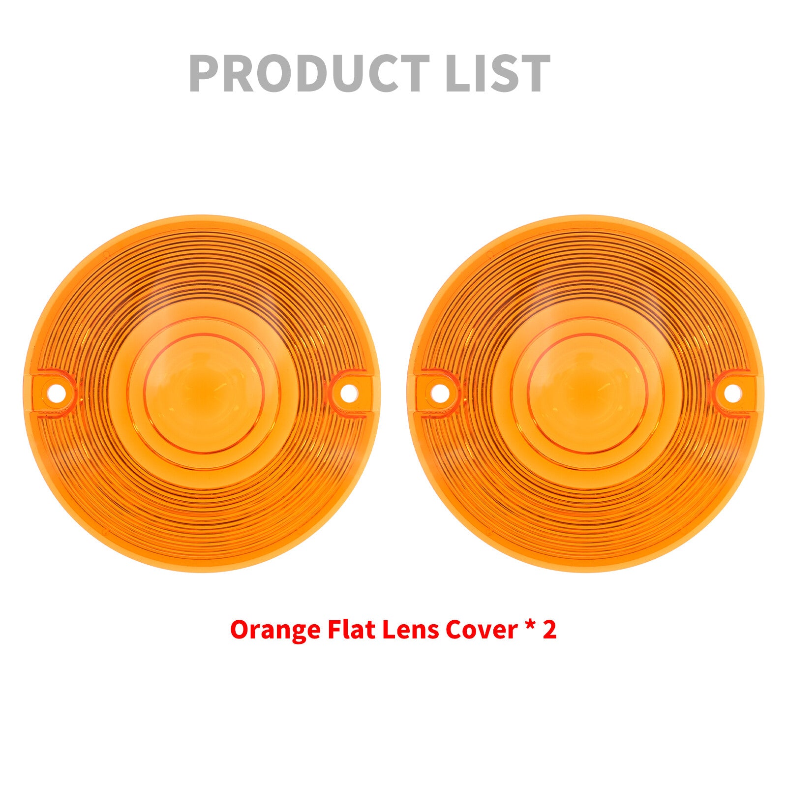 Amber Yellow Turn Signal Light Lens Cover for Harley Touring Electra Glide 86-23