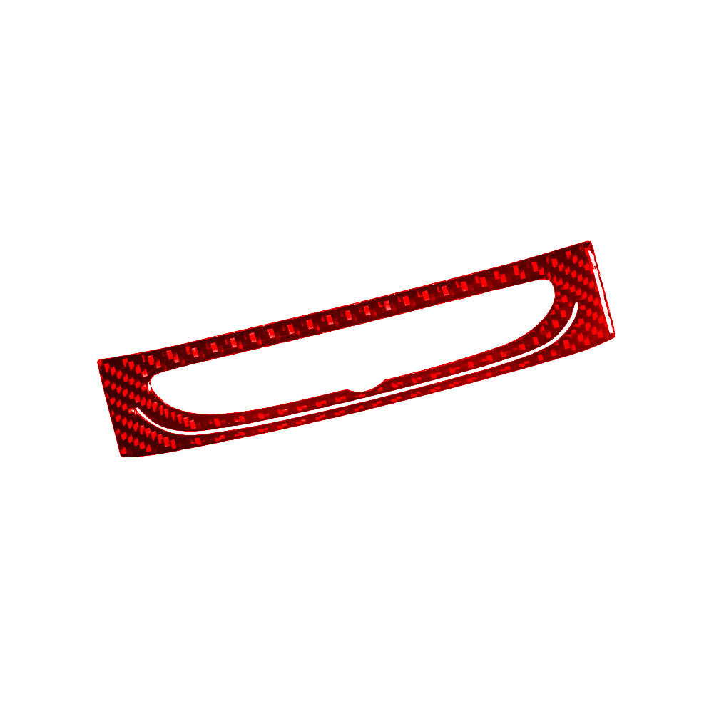 GPS Navigation Frame Decor Trim for Chevrolet Camaro Carbon Fiber 2016-2018 Red