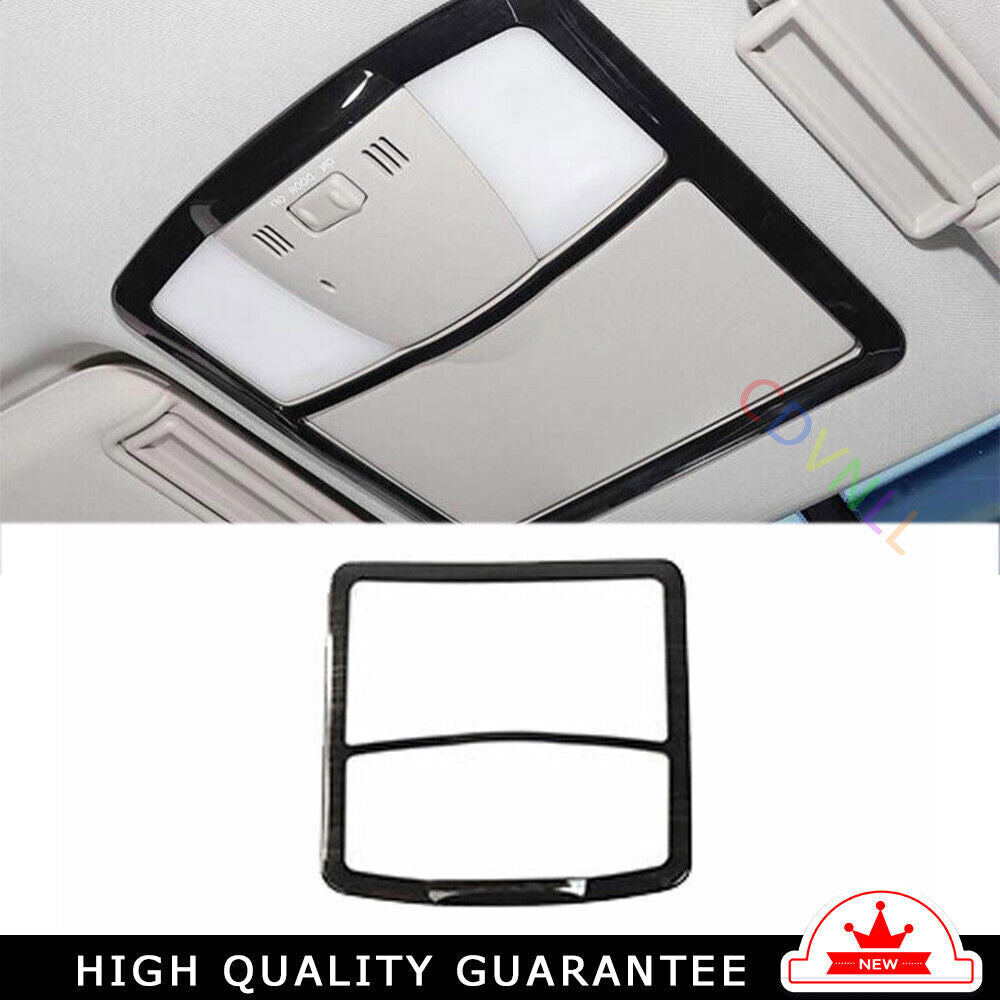 Front Reading Lamp Frame Cover Trim for Nissan Armada Y62 17-20 Black Wood Grain