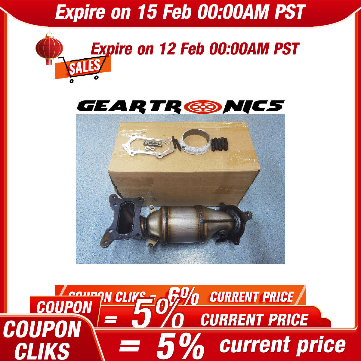 Exhaust Manifold Catalytic Converter w/ Gaskets for 2008-2012 for Honda Accord 2.4L