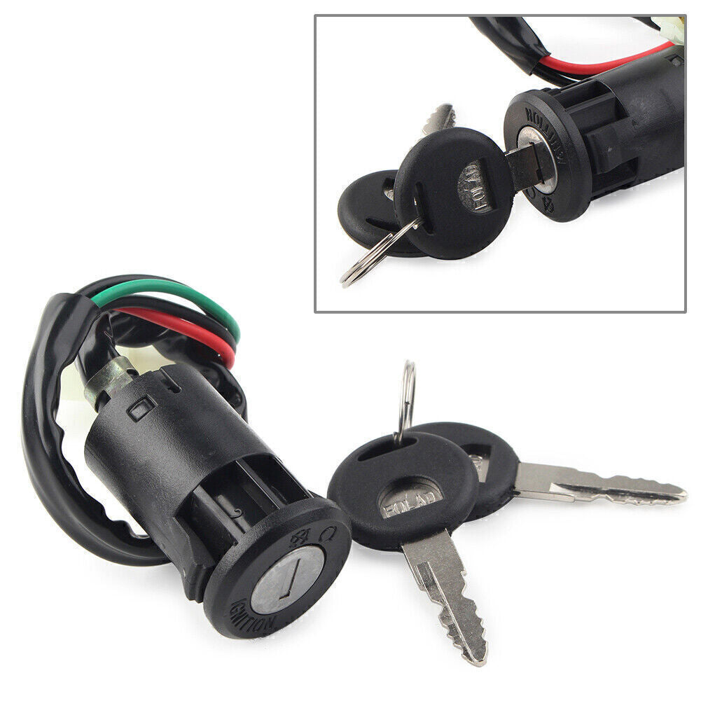 for Honda CG125 Motorcycle Security 4 Wires Ignition Switch Lock with 2 Keys Set