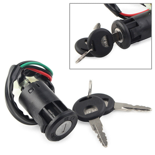 for Honda CG125 Motorcycle Security 4 Wires Ignition Switch Lock with 2 Keys Set
