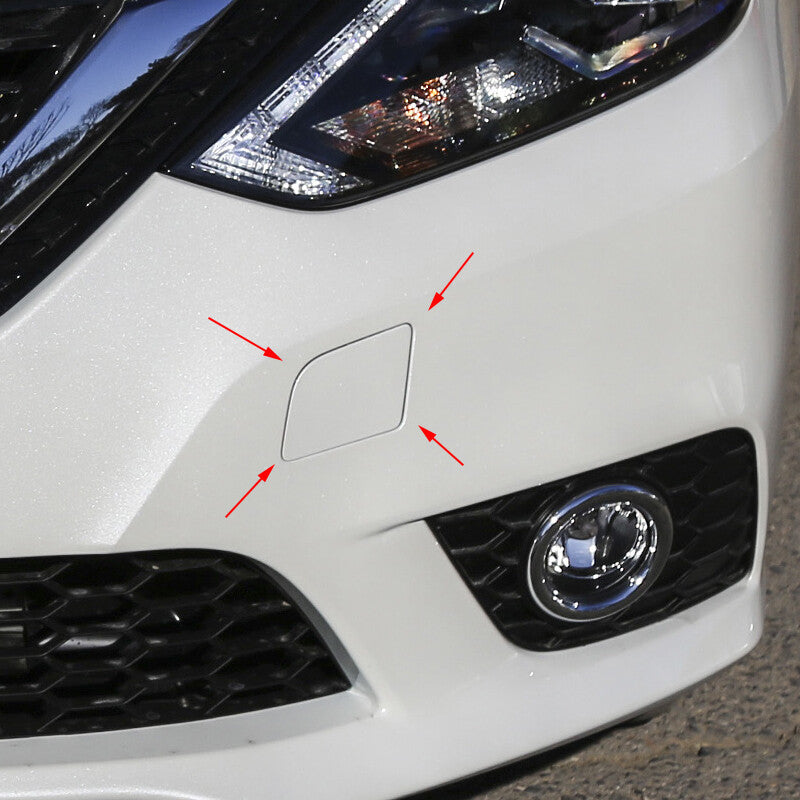 Fit for Nissan Sentra fr 2016-2019 Front Bumper Tow Hook Towing Eye Cover Cap