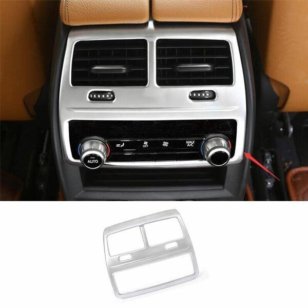for BMW 5 Series G30 2017-2018 2022 Cover Trim ABS Silver Rear Air Outlet Vent