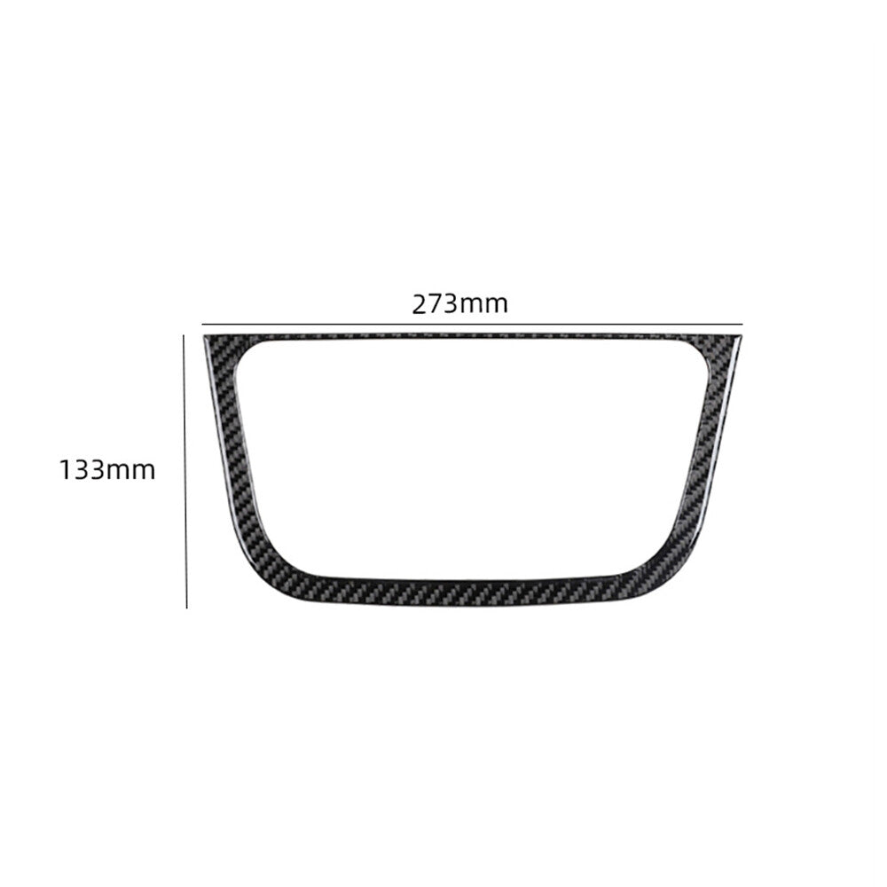 Carbon Fiber Radio Upper Storage Box Frame Trim for Jeep for Wrangler JK 2011-2017