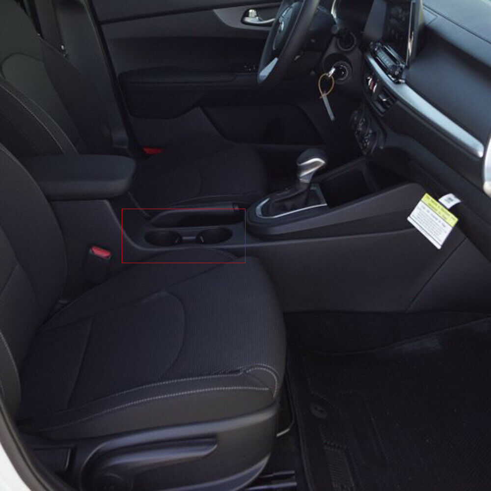 Carbon Fiber Front Water Cup Holder Cover Trim for Kia K3 Forte Cerato 2019-2022