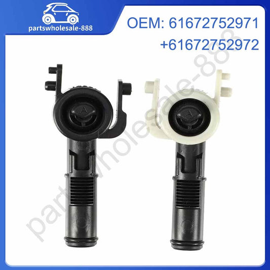 61672752971+972 1 pair of front left headlight washing machine nozzles for Mini Cooper