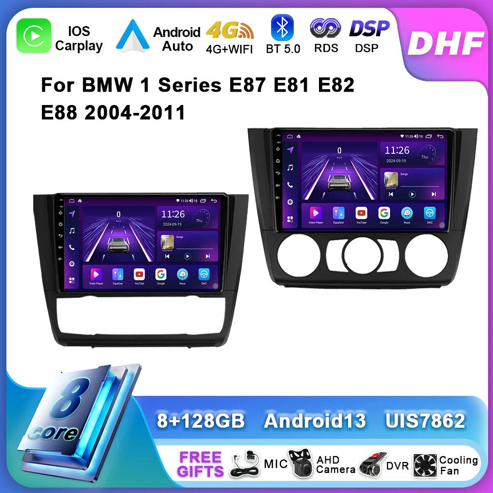 for BMW 1 Series E81 E82 E87 2004-2011 Android Carplay Car Radio GPS Multimedia