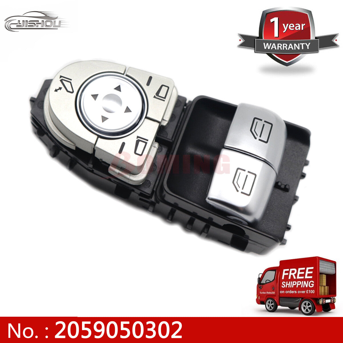 A2059050302 Automotive power window switch for Mercedes-Benz Vito 2015 - 2018 2059050302