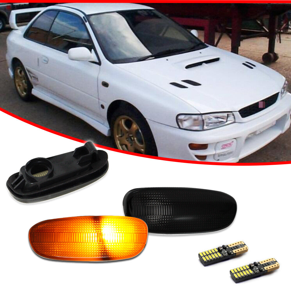 Suitable for 93-01 for Subaru Impreza GC GM GF Smoke Amber LED Front Marking Signal Lights