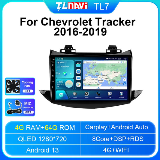 Android Car Radio Screen for Chevrolet Tracker Trax 2016-2019 CarPlay GPS Player