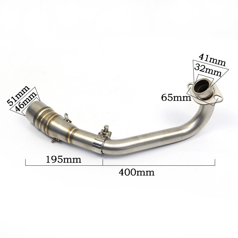 for Yamaha XMAX 250 300 2017-2018 Motorcycle Slip-on Front Exhaust Muffler Pipe