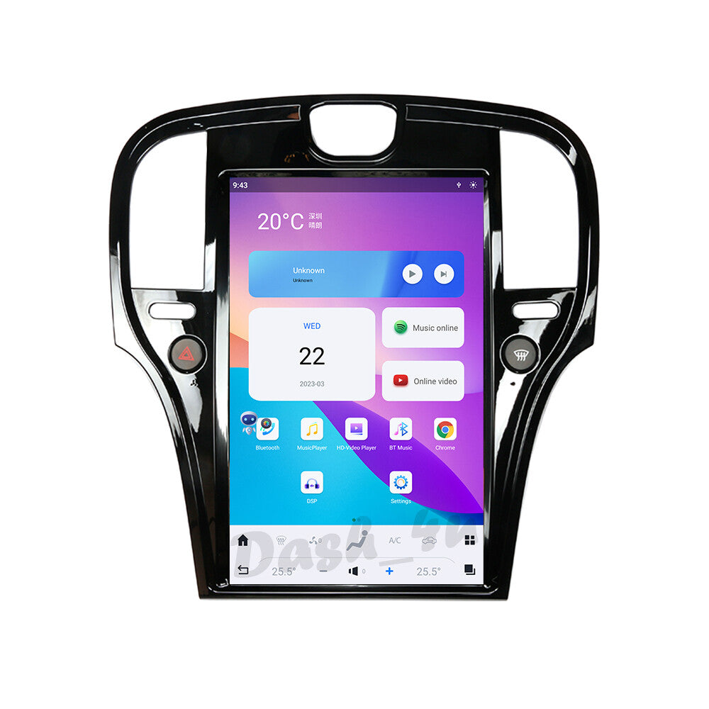 for Chrysler 300C 2011-2020 for Tesla Android 13 Vertical Screen 14.4 car GPS Radio