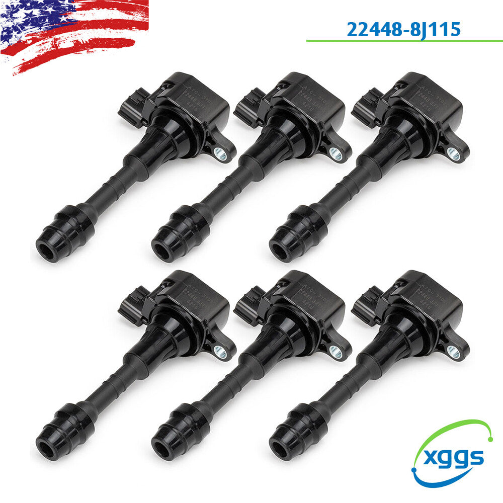 6 Ignition Coil pack for Nissan Altima Frontier Maxima Quest Pathfinder V6 UF349