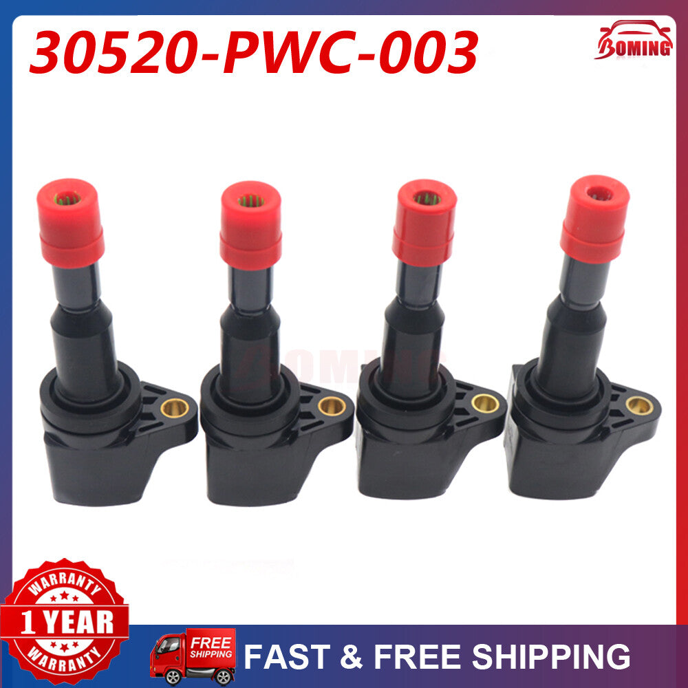New Set of 4 Ignition Coil UF581 For 2007-2008 for Honda 1.5L L4 C1578 30520-PWC-003