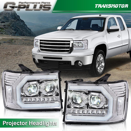 Select 07-13 for GMC for Sierra 1500 2500HD 3500HD LED DRL