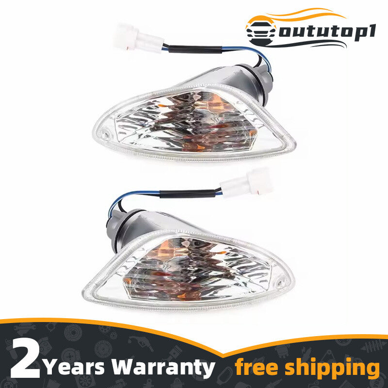 2 Transparent Rear Turn Signal Indicators for Motorcycles LX 50, 125, 150, and LXV150
