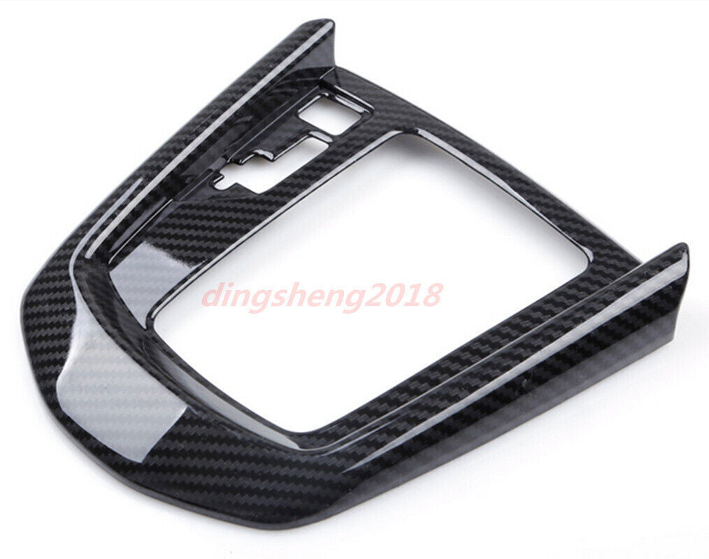 1P Carbon Fiber Interior Gear Shift Frame Cover Trim for Mazda CX-3 CX3 2016-18