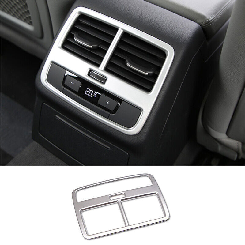 for Audi A4 A5 2017-24 ABS Matt Silver Rear Air Outlet Vent Frame Cover Trim 1P