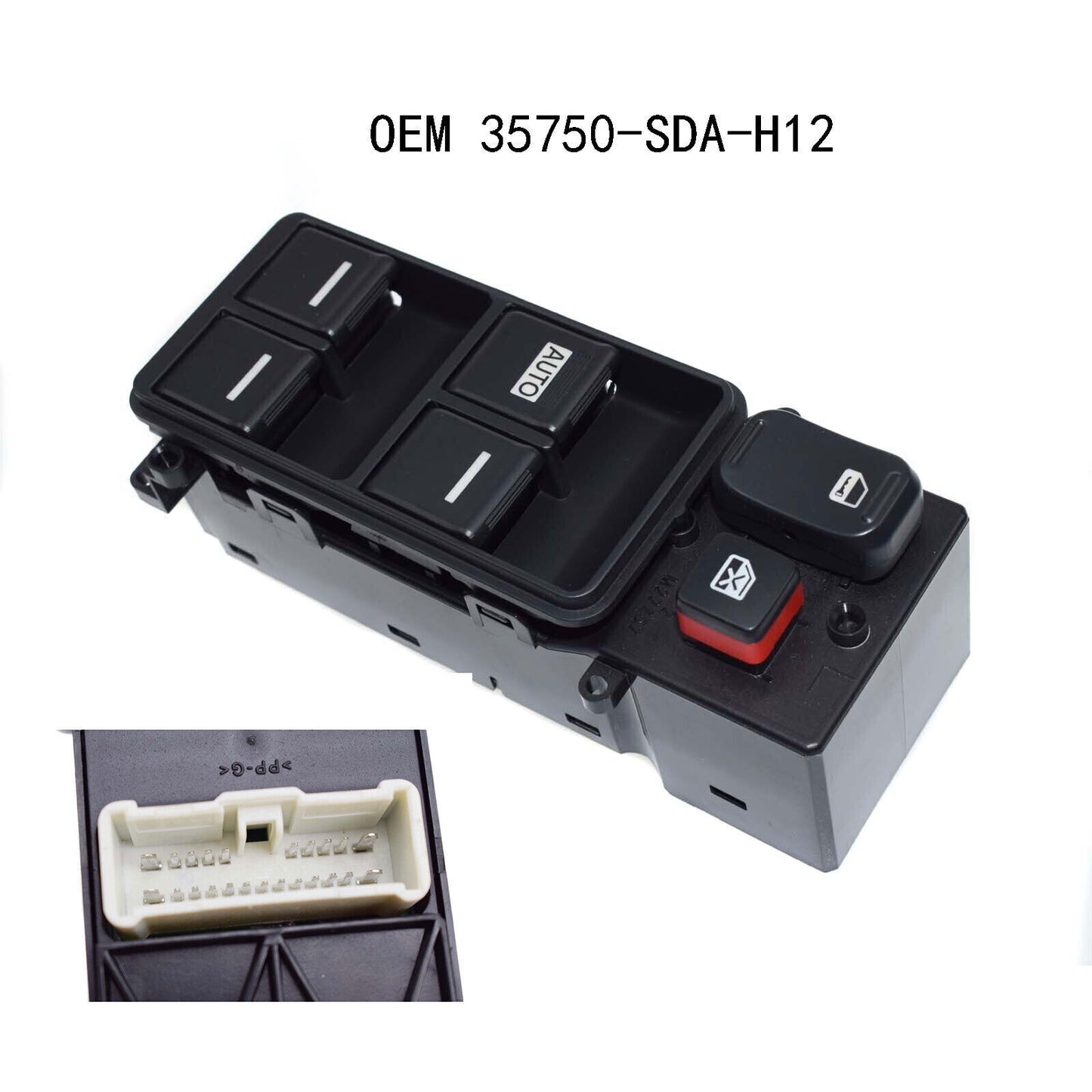 for Honda Accord 2003-2007 4 Door 35750-SDA-H12 Master Window Switch Driver Side