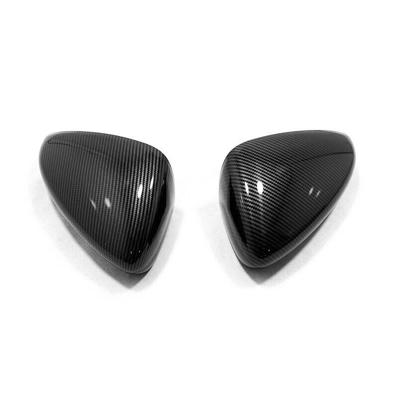 2X for Mazda 3 Axela 2019-2023 Carbon Fiber Side Rearview Door Mirror Cover Trim
