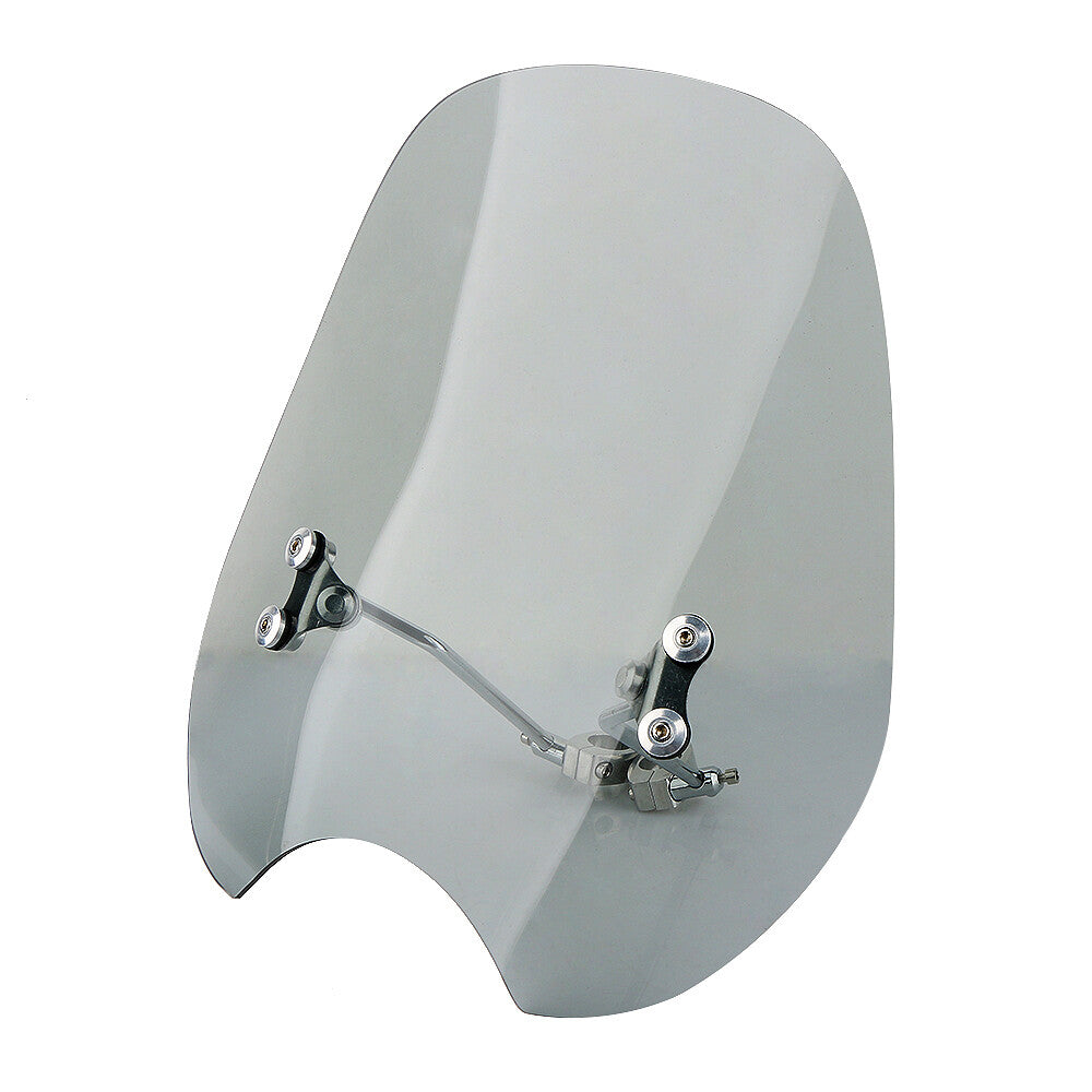 Smoke Motorcycle 7/8-inch 1-inch Windshield Universal Windshield Suitable for Harley-Davidson and for Honda