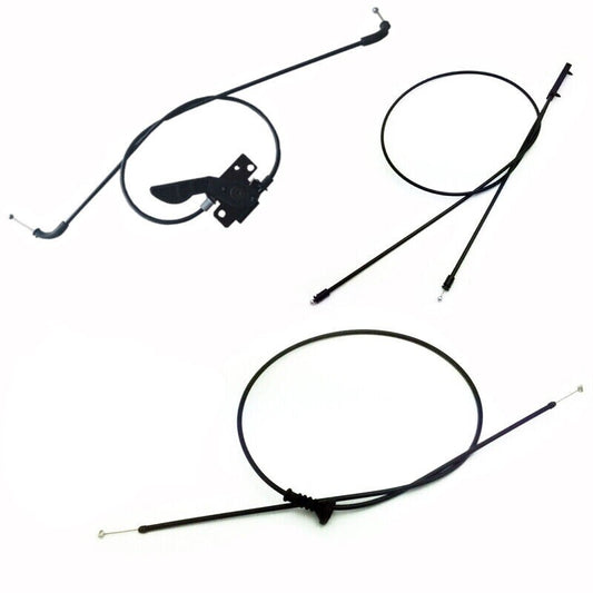 3-Pack Capped Latch Release Cables for BMW 09-18 640i 650i 528i M6 550i F07 F10 F10