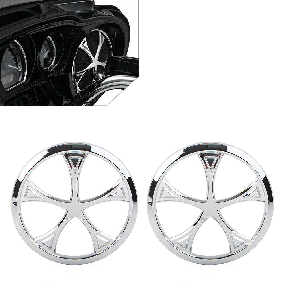 for Harley Trike Tri Glide Ultra Classic 2014-22 Front Speaker Grill Trim Cover